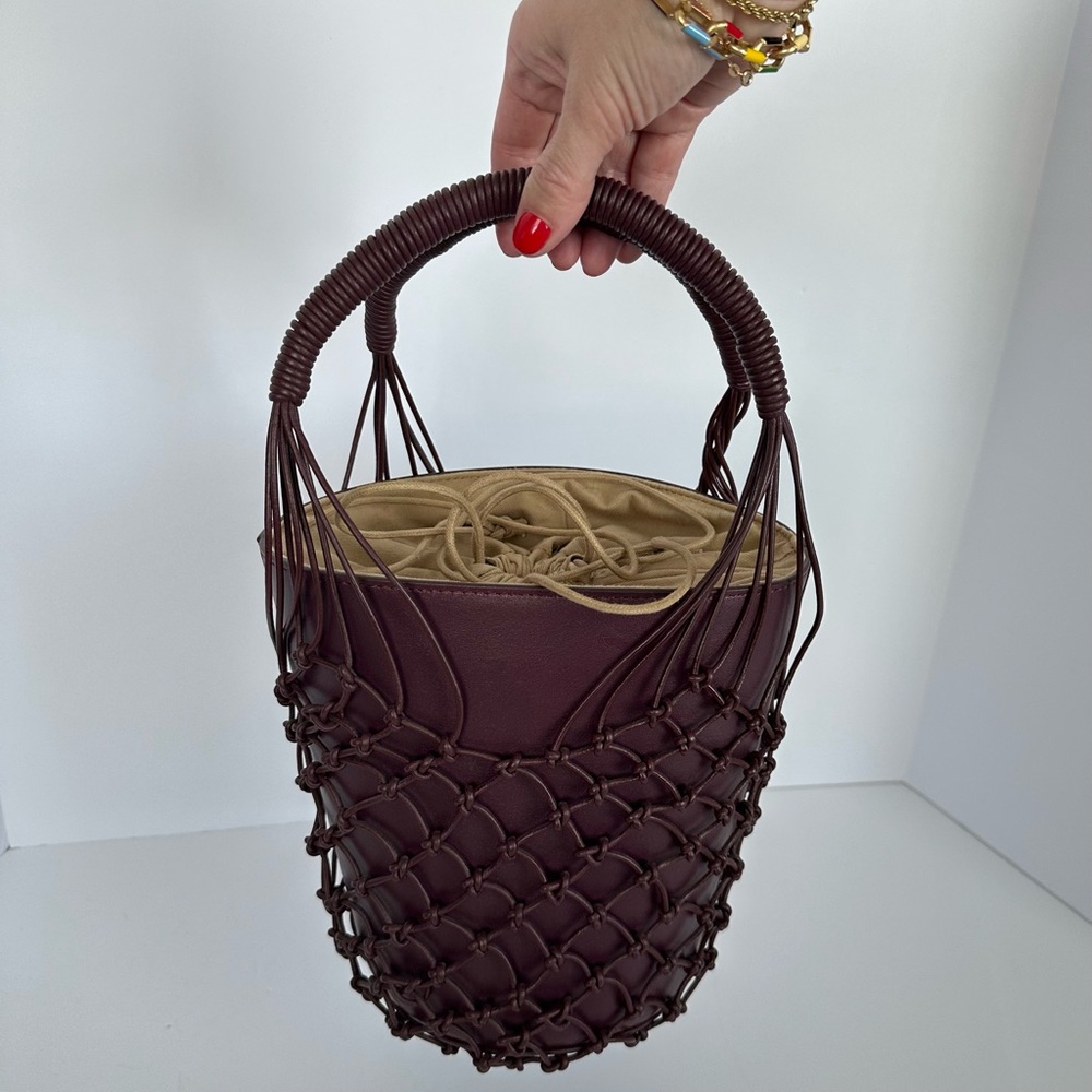 J.Crew Sedona Basket Bag in Leather in Port Wine | NWT - Picture 10 of 16